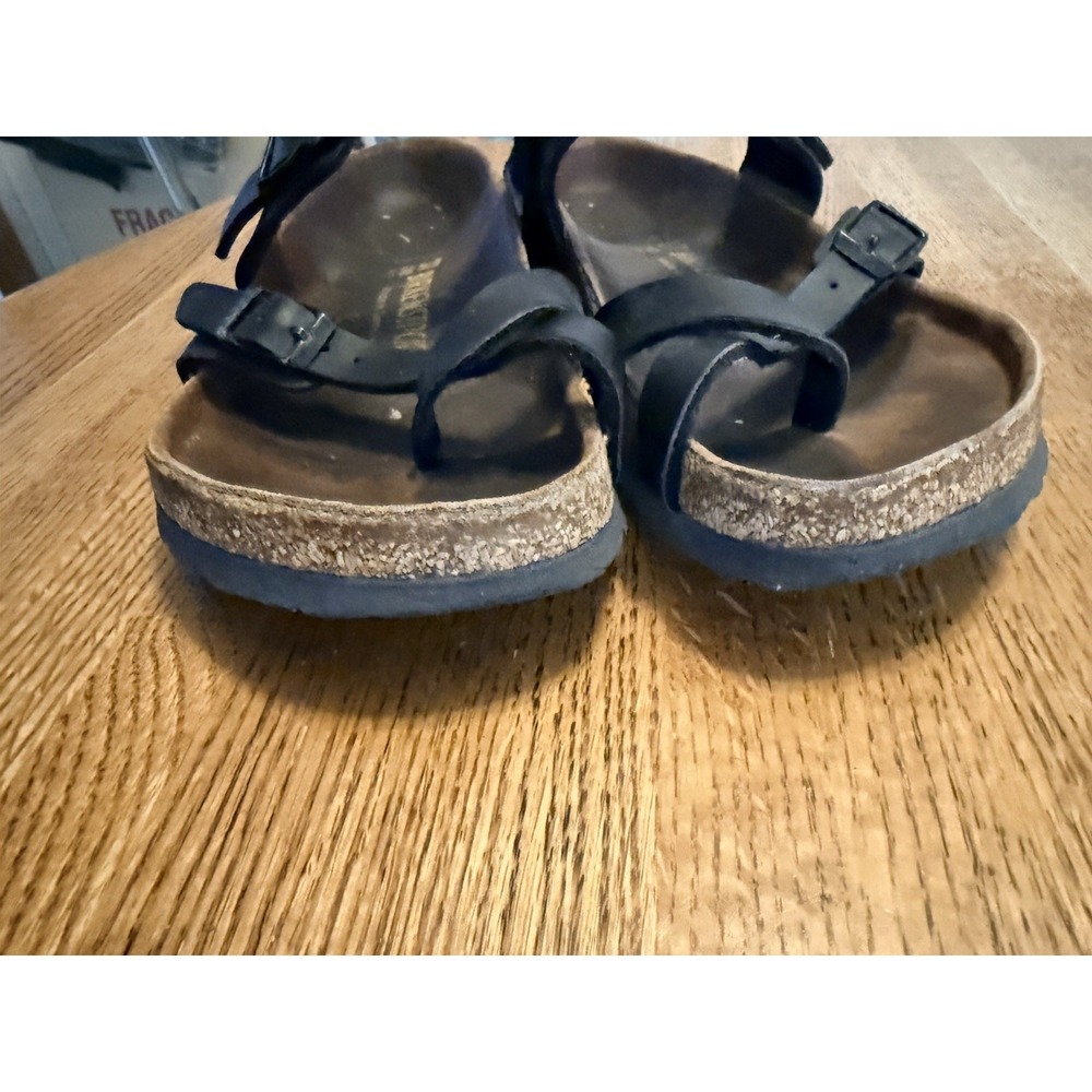 Birkenstock Mayari Birko-Flor Toe Loop Women's Sandals Black Regular EU 37 Reg - Picture 6 of 8